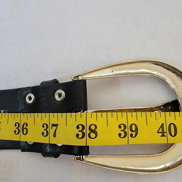 YMI Jeans Studded Faux Leather Belt - 33" Max Size - 38" Total Length - Picture 5 of 6